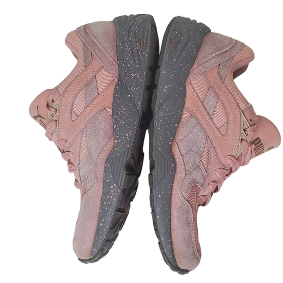 PUMA Trinomic R698 Winterized Coral Cloud Pink Sneakers Sz 7 - Picture 8 of 13